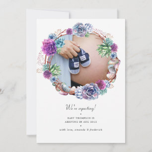 Wüstensukkulturen Foto Schwangerschaft Ankündigung