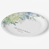 Wüstensukkulturen Pappteller (Schrägansicht)