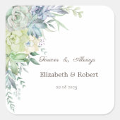 Wüstensukkulturen Quadratischer Aufkleber (Vorderseite)