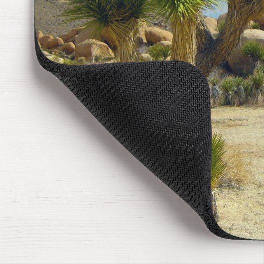 Wüstensukkulturen, Steine und Himmel aus Kaliforni Mousepad (Ecke)