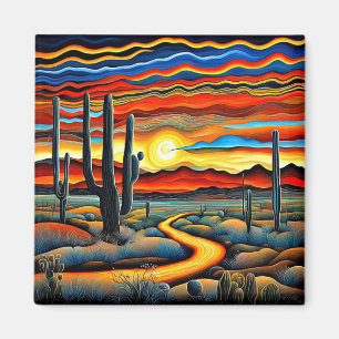 WüstenSunset 2 Magnet