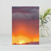 WüstenSunset-Foto Dankeskarte (Stehend Vorderseite)