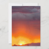 WüstenSunset-Foto Dankeskarte (Rückseite)