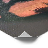WüstenSunset Print Poster (Ecke)