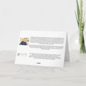 Wüstenszene Wasserfarbe + Tintenkarte Dankeskarte (Rückseite)