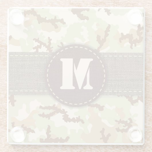 Wüstentarnung Glasuntersetzer (Rückseite)