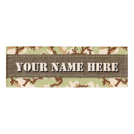 Wüstentarnung Namenschild (Vorderseite)