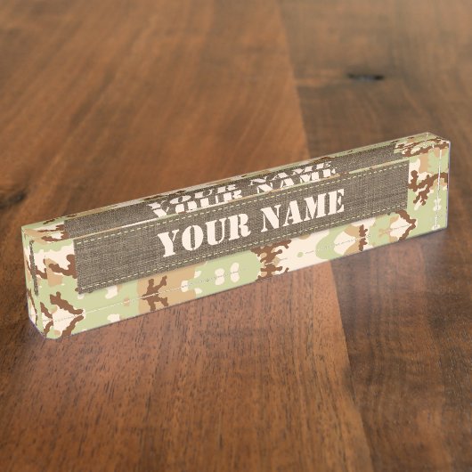 Wüstentarnung Namensplakette (Seite)