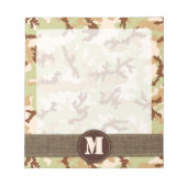 Wüstentarnung Notizblock (Vorderseite)