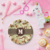 Wüstentarnung Pappteller (Party)