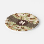 Wüstentarnung Pappteller (Schrägansicht)