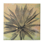 Wüstenträume | Grüne Pflanze Fliese (Vorderseite)