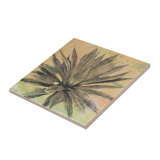 Wüstenträume | Grüne Pflanze Fliese (Seite)