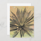 Wüstenträume | Grüne Pflanze Postkarte (Vorne/Hinten)