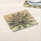 Wüstenträume | Grüne Pflanze Rechteckiger Pappuntersetzer (angewinkelt)