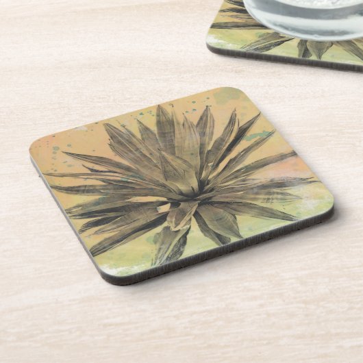 Wüstenträume | Grüne Pflanze Untersetzer (Linke Seite)