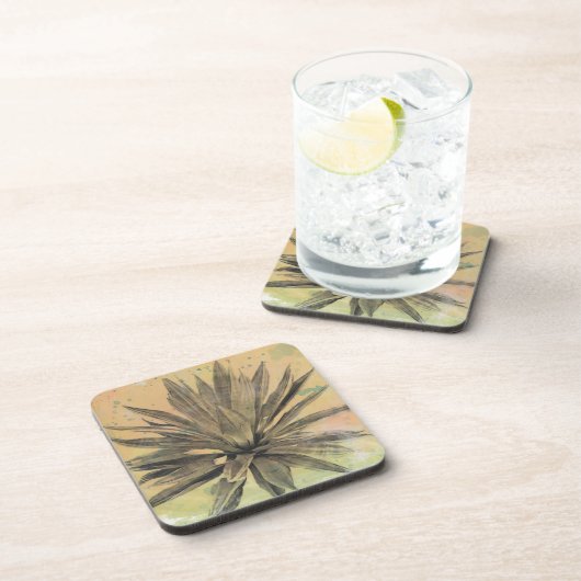 Wüstenträume | Grüne Pflanze Untersetzer (Rechte Seite)