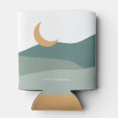 Wüstenträume Minimalistische Sonne und Mond Dosenkühler (Rückseite)