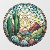 Wüstenuhr der Südwestküste Fensteraufkleber (Blatt)