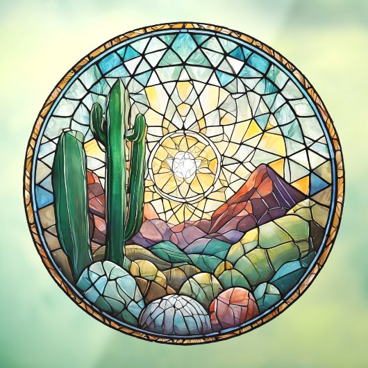 Wüstenuhr der Südwestküste Fensteraufkleber (Blatt 3)