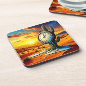 Wüstenuhr Dreamscape Getränkeuntersetzer (Linke Seite)