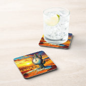 Wüstenuhr Dreamscape Getränkeuntersetzer (Rechte Seite)