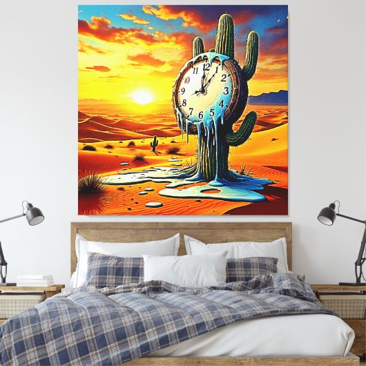 Wüstenuhr Dreamscape Leinwanddruck (Insitu (Schlafzimmer))