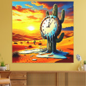 Wüstenuhr Dreamscape Leinwanddruck (Insitu (Wohnzimmer))
