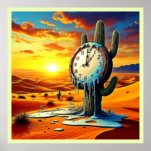 Wüstenuhr Dreamscape Poster (Vorne)