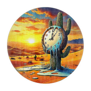 Wüstenuhr Dreamscape Schneidebrett