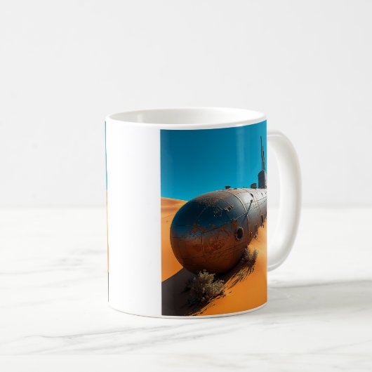 Wüstenunterseeboot Kaffeetasse (VorderseiteRechts)