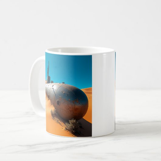 Wüstenunterseeboot Kaffeetasse (Vorderseite Links)