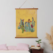 WÜSTENVÖGEL WANDTEPPICH MIT HOLZRAHMEN (Schlafzimmer)