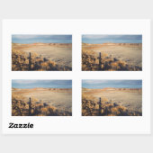 Wüstenwache: versteinertes Forest National Park Fo Rechteckiger Aufkleber (Blatt)