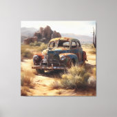 Wüstenwagen Leinwanddruck (Vorderseite)