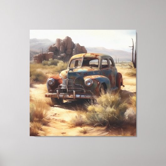 Wüstenwagen Leinwanddruck (Vorderseite)