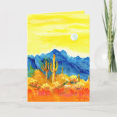 Wüstenwald - Valentine über dem Mond Karte (Vorderseite)