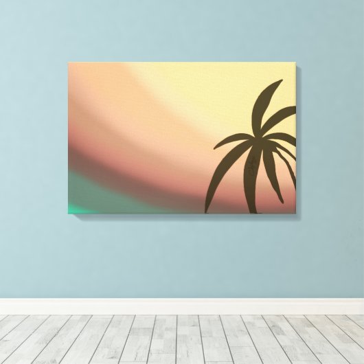 Wüstenwave Leinwanddruck (Insitu (Holzboden))