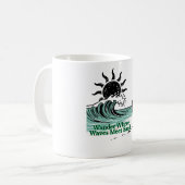 Wüstenwave Minimalistische Tasse (Vorderseite Links)