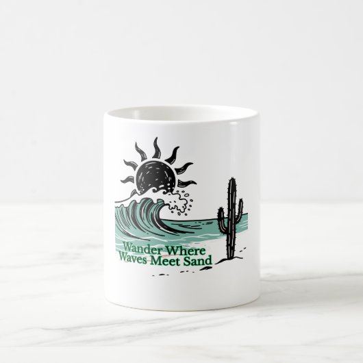 Wüstenwave Minimalistische Tasse (Mittel)