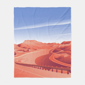 Wüstenweg Fleecedecke