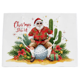Wüstenweihnachten mit Kaktus-Weihnachtsmann  Große Geschenktüte