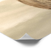 WüstenWolf Pup Water Reflection Poster (Ecke)