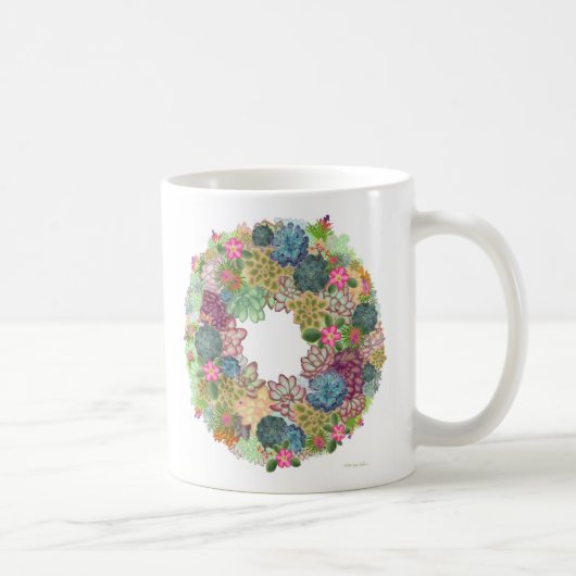 Wüstesaftige Wreath-Tasse Kaffeetasse (Rechts)
