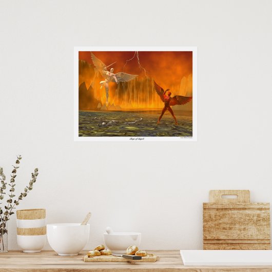 Wut der Engel Poster (Küche)