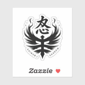 Wut-Emblem Ninja-Wappen Aufkleber