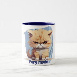 Wut - Fury Mode Zweifarbige Tasse