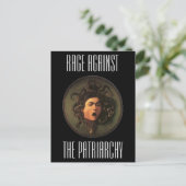 Wut gegen das Patriarchat Postkarte (Stehend Vorderseite)