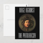 Wut gegen das Patriarchat Postkarte (Vorne/Hinten)
