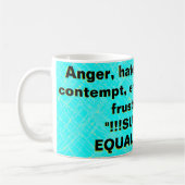 Wut, Hass, Ressentiments, Verachtung, Neid... Kaffeetasse (Links)